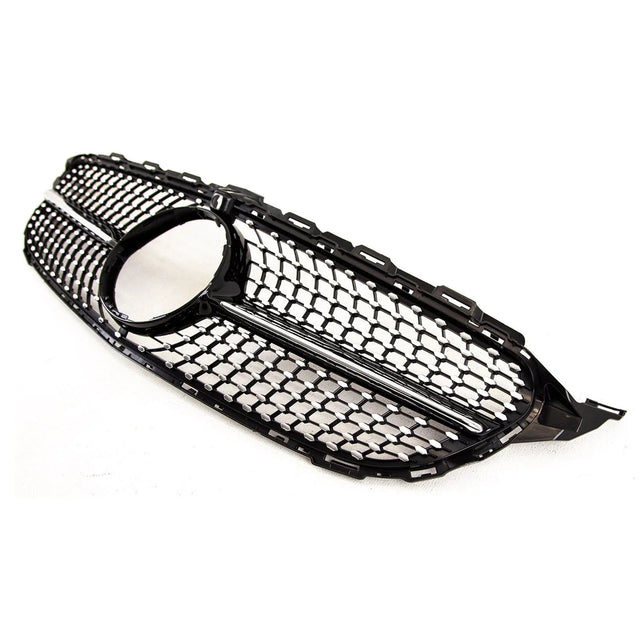 Fits Mercedes C Class W205 05/2014-05/2018 Front Bumper Grille Black & Chrome Sport - image 4