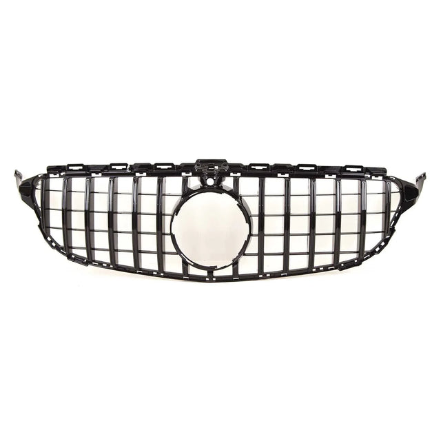 Fits Mercedes C Class W205 2014-2018 Front Bumper Grille Gloss Black Sport C63 Sport - image 2