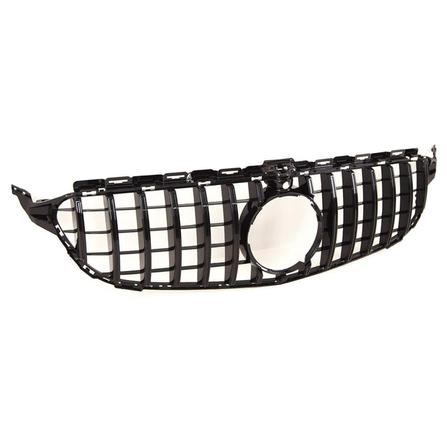Fits Mercedes C Class W205 2014-2018 Front Bumper Grille Gloss Black Sport C63 Sport - image 4