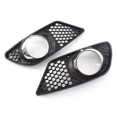 Fits Mercedes Cclass W204 Amg 2007-2011 Front Bumper Fog Grille With Hole Pair Left & Right