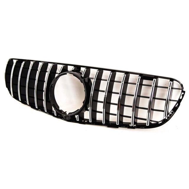 Fits Mercedes GLC X253 C253 2015-2019 Front Bumper Grille Black & Chrome Sport - image 4