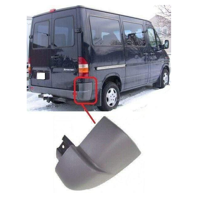Fits Mercedes Sprinter 1995-2006 Rear Bumper Corner End Cap Driver Side With Bracket