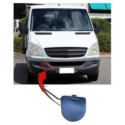 Fits Mercedes Sprinter Ncv3 2006-2013 Front Bumper Towing Eye Cover Mat Black