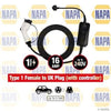 NAPA EV Charging Cable 16A Type 1 Female to UK Plug With Controller NEC104 thumbnail