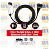 NAPA EV Charging Cable 32A Type 2 Female to Type 2 Male NEC105 thumbnail