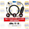 NAPA EV Charging Cable 32A Type 2 Female to Commando Plug With Controller NEC108 thumbnail