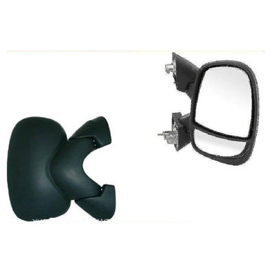 Fits Nissan Primastar 2002-2014 Door Wing Mirror Manual Black Driver Side
