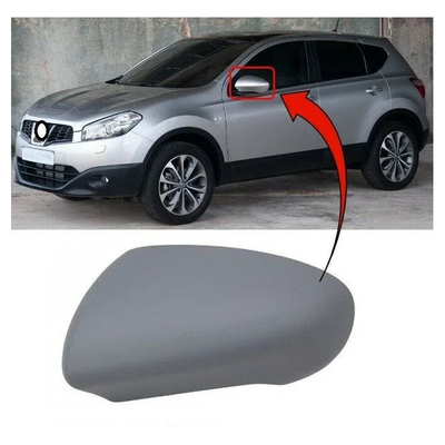 Fits Nissan Qashqai 2007-2013 Wing Door Mirror Cover Primed Passenger Side