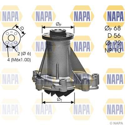 NAPA Water Pumps Engine Cooling Water Pump NWP1357 - image 2