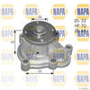 NAPA Water Pumps Engine Cooling Water Pump NWP1404 thumbnail