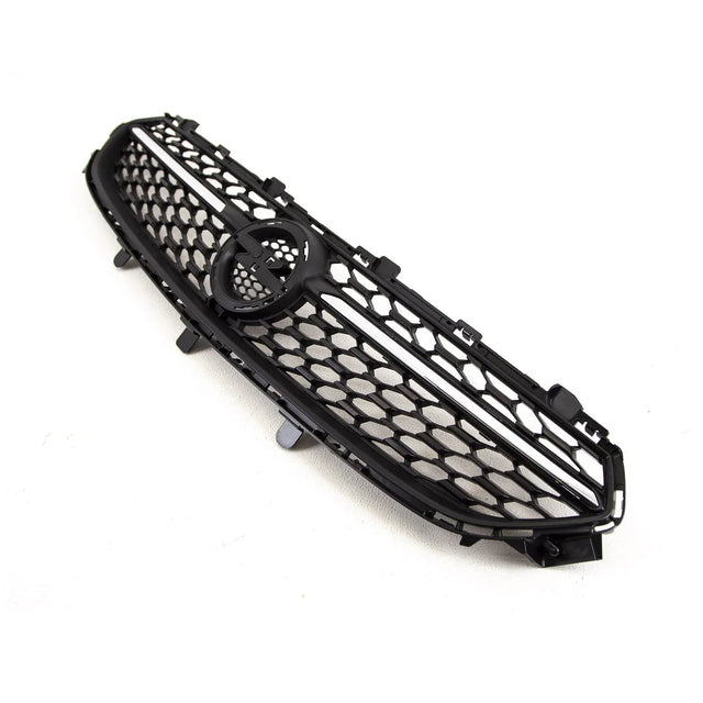 Fits Vauxhall Corsa F 2020- Front Bumper Main Center Grille Black With Chrome Trim - image 2