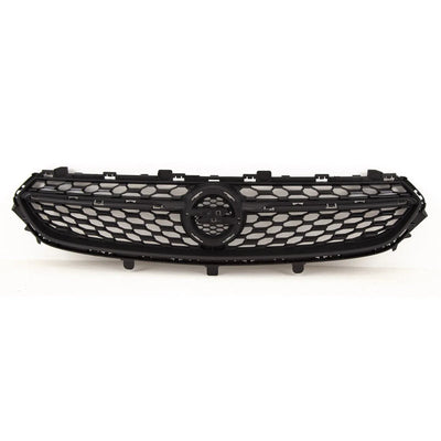 Fits Vauxhall Corsa F 2020- Front Bumper Main Center Grille Black - tradevehicleparts.co.uk