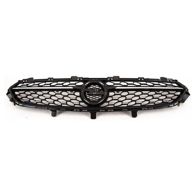 Fits Vauxhall Corsa F 2020- Front Bumper Main Grille Black With Chrome Trim & Bar - tradevehicleparts.co.uk