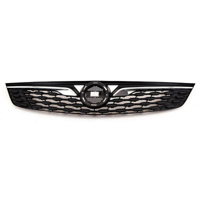 Fits Vauxhall Astra K Facelift 2019-2021 Front Bumper Main Center Grille Black With Chrome Trim - tradevehicleparts.co.uk