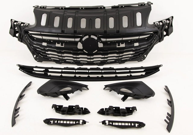Fits Vauxhall Corsa E 2015-2019 Front Bumper Kit Complete With Grilles Primed No Washer Or PDC Holes - image 3