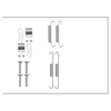 Mintex Parking Break Shoes Accessory Fitting Kit Rear Axle MBA13 thumbnail