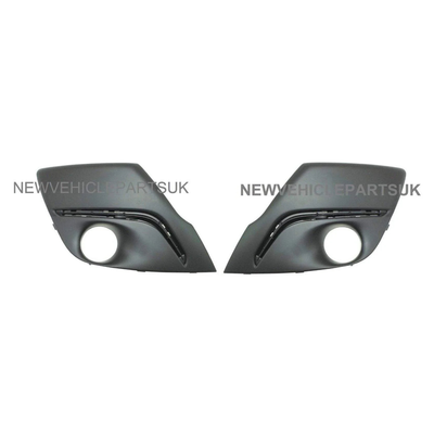 Fits Peugeot 107 2012- Front Bumper Fog Grille With Led Light Seat Pair Left & Right
