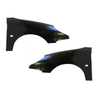 Fits Peugeot 206 1998-2009 Front Wings Primed With Side Lamp Hole Driver Side 3/5Dr Hatchback Left & Right Pair thumbnail
