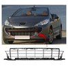 Fits Peugeot 207 Cc Cabrio 2007-2009 Front Lower Centre Bumper Grille Mat Black Sport thumbnail