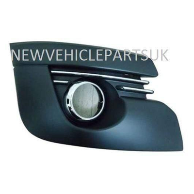 Fits Peugeot 3008 2009-2013 Front Bumper Fog Grille With Hole Driver Side No Wash Jet