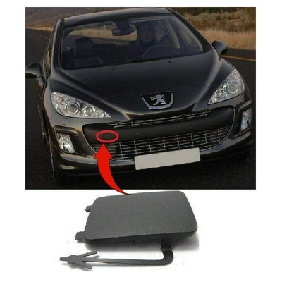 Fits Peugeot 308 2007-2011 Front Bumper Towing Eye Cover Mat Black