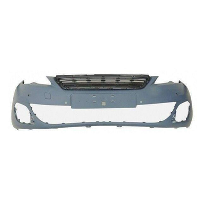 Fits Peugeot 308 Hb 2014-2017 Front Bumper Primed With Sensor Holes Allure And Gt