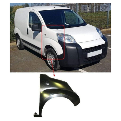 Fits Peugeot Bipper Van 2008-2017 Front Wing Primed W/Indicator Lamp Hole Driver Side