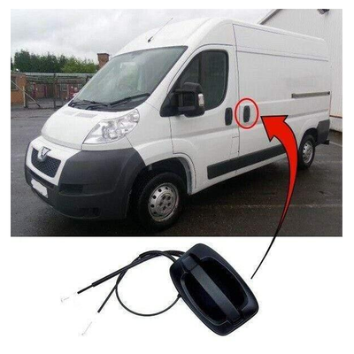 Fits Peugeot Boxer 2006-2014 Side Sliding Door Handle Outside W/O Key Hole Cover