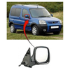 Fits Peugeot Partner 1996-2008 Door Wing Mirror Manual Black Driver Side thumbnail