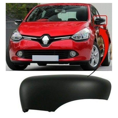 Fits Renault Clio 2013-2016 Door Mirror Cover Gloss Black Passenger Side 