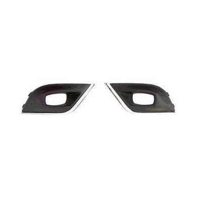 Fits Renault Clio 2016- Front Bumper Grille Set Mat Black With Chrome Moulding