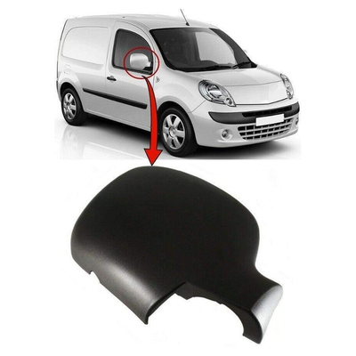 Fits Renault Kangoo 2009-2013 Door Wing Mirror Cover Black Driver Side Right 