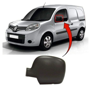 Fits Renault Kangoo 2009-2013 Door Wing Mirror Cover Black Passenger Side Left