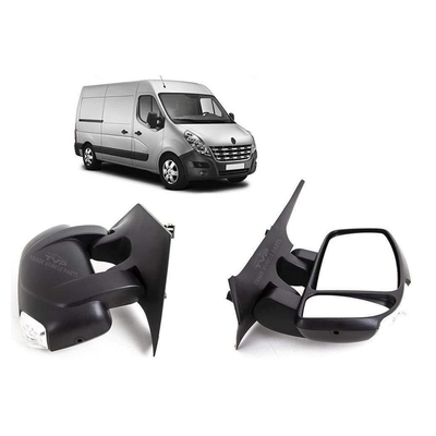 Fits Renault Master 2010-2017 Door Mirror Manual Black With Indicator Driver Side
