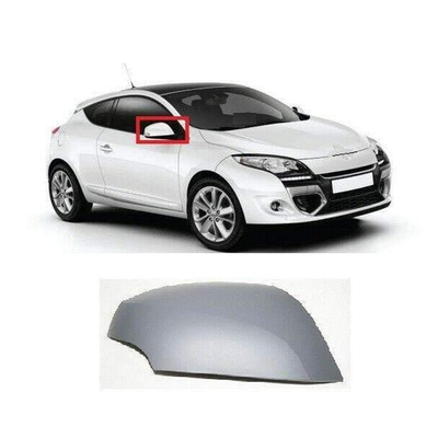 Fits Renault Megane 2008-2016 Door Wing Mirror Cover Primed Driver Side