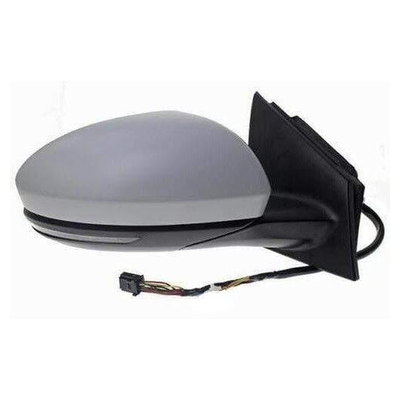 Fits Renault Megane 2016- Door Wing Mirror Electric Heated Primed Cover W/Indicator Temperature Sensor Driver Side