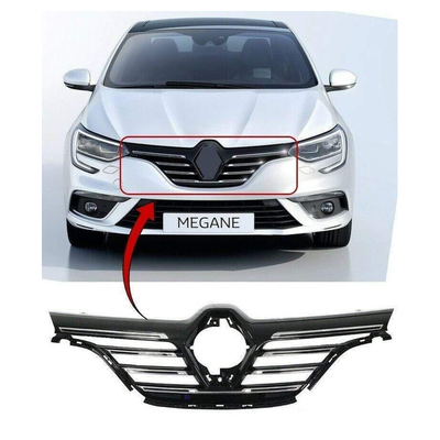 Fits Renault Megane Hatchback 2016- Upper Centre Front Bumper Main Grille Chrome