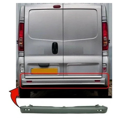 Fits Renault Trafic 2001-2014 Rear Bumper Centre Section Grey Textured