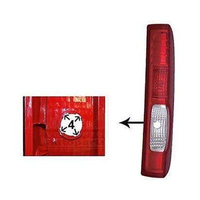 Fits Renault Trafic 2007-2014 Rear Light Lamp Driver Side Takes 4 Lug Bulb Holder
