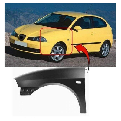 Fits Seat Ibiza 2002-2008 Front Wing Primed Passenger Side 