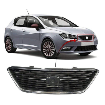 Fits Seat Ibiza 2015-2017 Main Grille Mat Black With Chrome Moulding