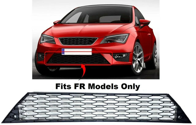 Fits Seat Leon 2013-2016 Front Lower Centre Bumper Grille Sport Coupe 3Dr Fr Models - image 2