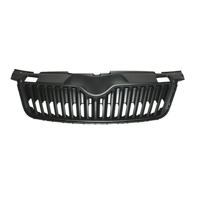Fits Skoda Fabia 2010-2014 Front Main Centre Grille Mat-Black