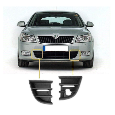 Fits Skoda Octavia 2009-2013 Front Bumper Lower Grille Pair Passenger & Driver Side