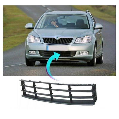 Fits Skoda Octavia 2009-2013 Front Centre Bumper Lower Grille Mat Black