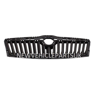 Fits Skoda Octavia 2009-2013 Front Main Centre Grille Inner Black