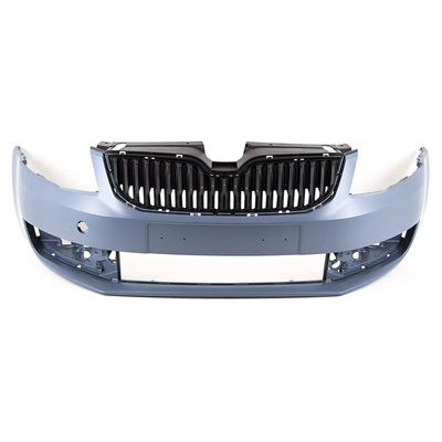 Fits Skoda Octavia 2013-2017 Front Bumper Primed W/O Washer Hole