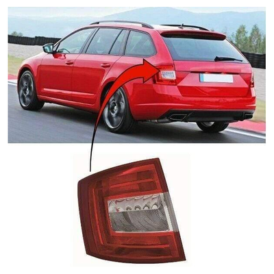 Fits Skoda Octavia Estate 2013-2017 Rear Light Lamp Halogen Passenger Side