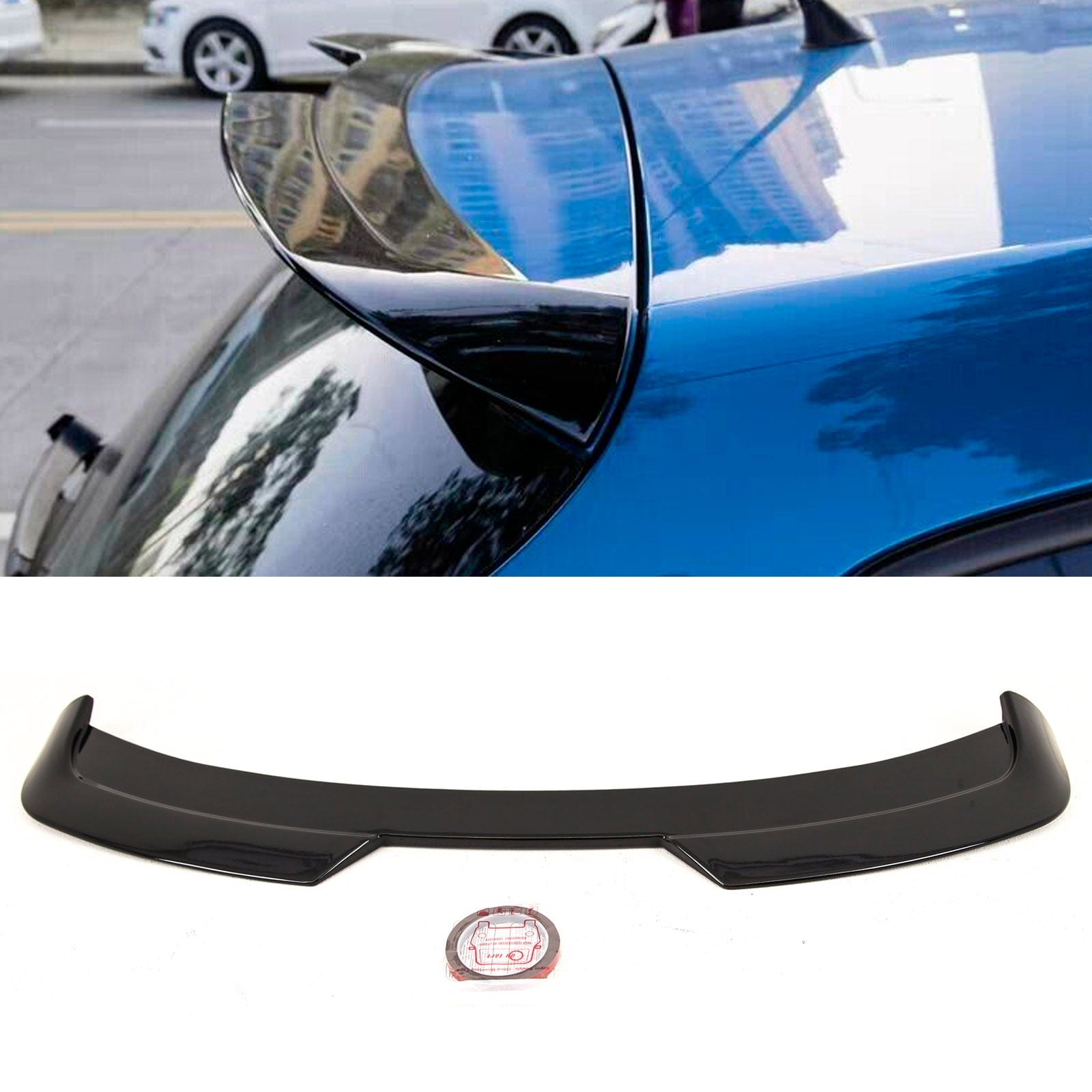 ST1162 Seat Leon MK2 2009-2012 Rear Roof Boot Lip Spoiler Cupra Look Gloss Black