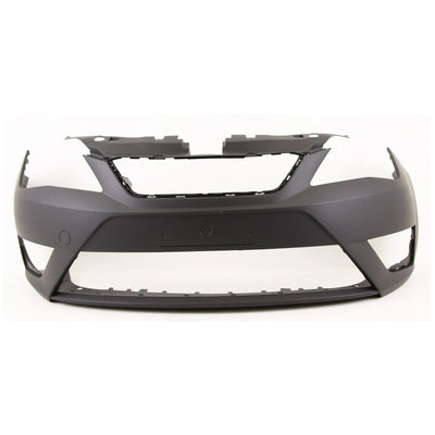 Fits Seat Ibiza FR 2012-2017 Front Bumper Primed Without PDC or Washer Holes - tradevehicleparts.co.uk